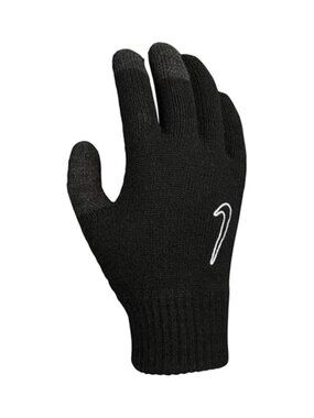 Mens Training Gloves Touchscreen Silicone Grip Knit Winter Fitness Black Gloves